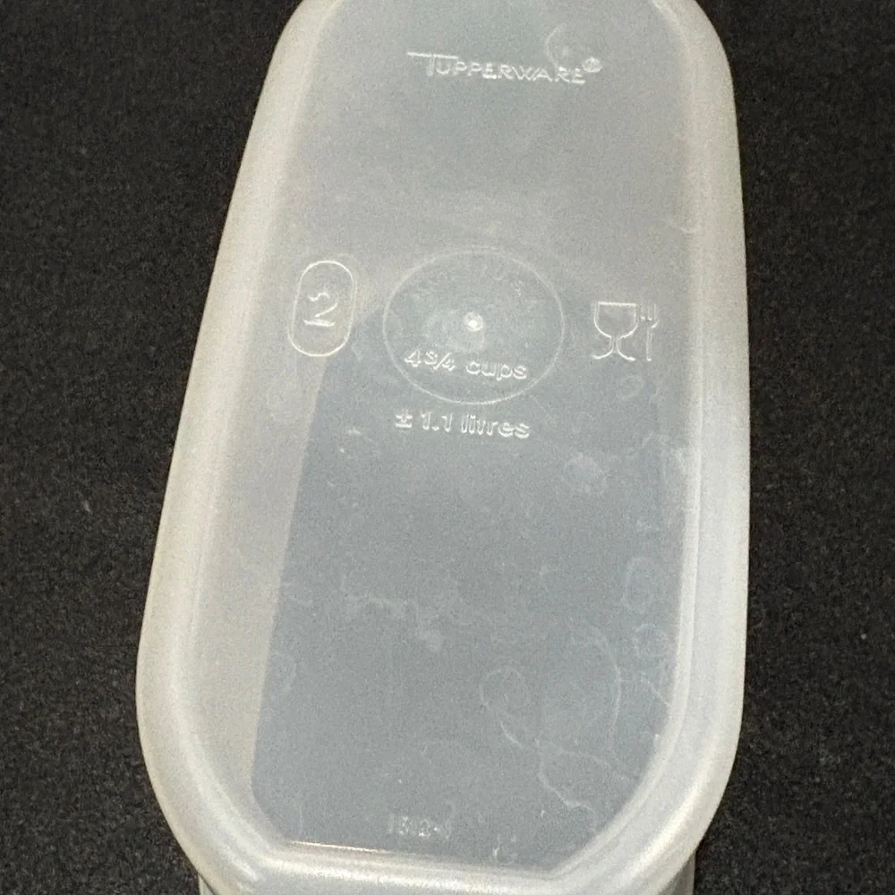 Vintage TUPPERWARE Clear Storage 4 3/4 Cup Clear Container #1512 Only